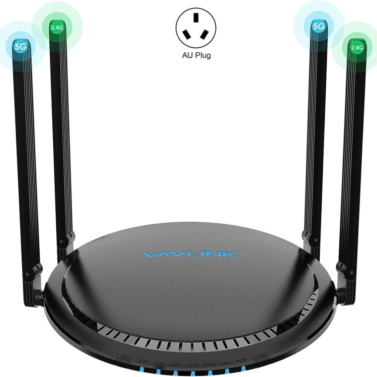 WAVLINK WN531MX3 Wider Coverage AX3000 WiFi 6 Wireless Routers Dual Band Wireless Repeater, Plug:AU Plug