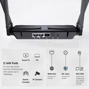 WAVLINK WN586X3 Wireless Gigabit Ethernet Router Wi-Fi 6 AX3000 Mesh Router Dual Band, Plug:UK Plug
