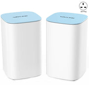 WAVLINK WN551K2 2pcs AC3000 WiFi Wireless Repeater Built-in Antenna Tri-Band Mesh Wireless Router, Plug:UK Plug