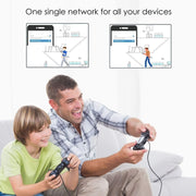 WAVLINK WN551K3 3pcs AC3000 WiFi Wireless Repeater Built-in Antenna Tri-Band Mesh Wireless Router, Plug:EU Plug