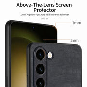 For Samsung Galaxy S25 5G Vintage Leather PC Back Cover Phone Case(Black)