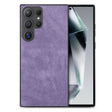 For Samsung Galaxy S25 Ultra 5G Vintage Leather PC Back Cover Phone Case(Purple) - Galaxy S25 Ultra 5G Cases by PMC Jewellery | Online Shopping South Africa | PMC Jewellery | Buy Now Pay Later Mobicred