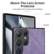 For Samsung Galaxy S25 Ultra 5G Vintage Leather PC Back Cover Phone Case(Purple)