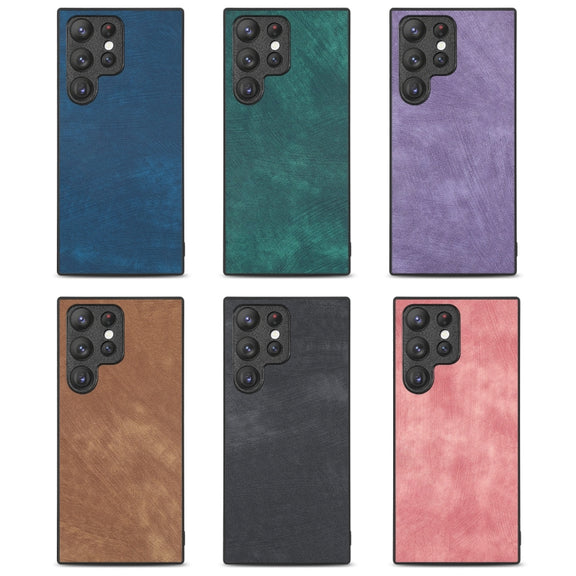 For Samsung Galaxy S25 5G Vintage Leather PC Back Cover Phone Case(Black)