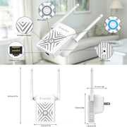 WAVLINK WN578W2 For Home Office N300 WiFi Wireless AP Repeater Signal Booster, Plug:AU Plug