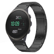 For SUUNTO 5 Peak 22mm I-Shaped Titanium Alloy Watch Band(Black)