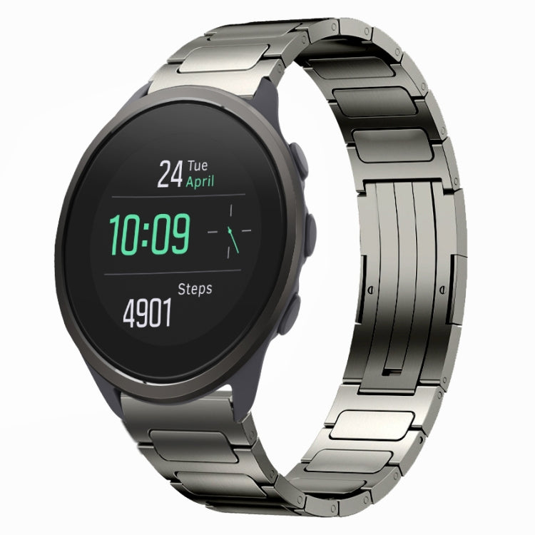 For SUUNTO 5 Peak 22mm I-Shaped Titanium Alloy Watch Band(Grey)