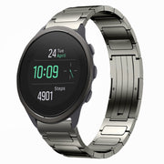 For SUUNTO 5 Peak 22mm I-Shaped Titanium Alloy Watch Band(Grey)