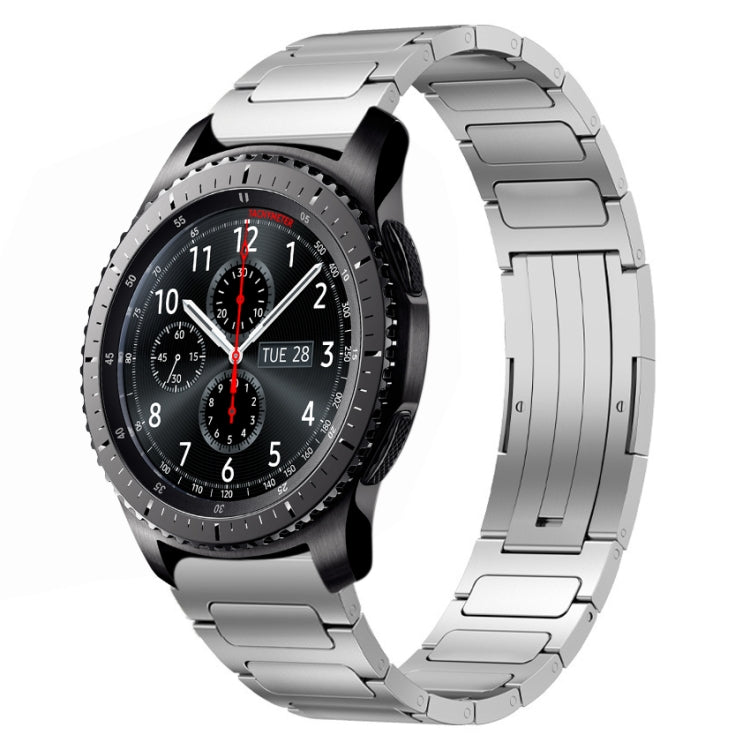 For Samsung Gear S3 Frontier 22mm I-Shaped Titanium Alloy Watch Band(Sliver)