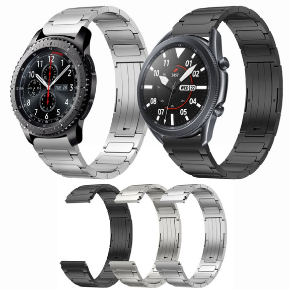 For Samsung Gear S3 Frontier 22mm I-Shaped Titanium Alloy Watch Band(Sliver)