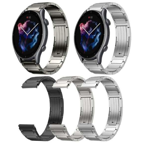 For Amazfit GTR 4 22mm I-Shaped Titanium Alloy Watch Band(Sliver)