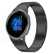 For Garmin Venu 2 22mm I-Shaped Titanium Alloy Watch Band(Black)