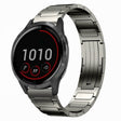 For Garmin Vivoactive 4 22mm I-Shaped Titanium Alloy Watch Band(Grey) - Watch Bands by PMC TechLife | Online Shopping South Africa | PMC TechLife