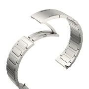 For Garmin Forerunner 255 22mm I-Shaped Titanium Alloy Watch Band(Black)
