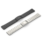 For Garmin Forerunner 255 22mm I-Shaped Titanium Alloy Watch Band(Black)