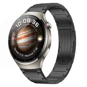 For Huawei Watch 4 22mm I-Shaped Titanium Alloy Watch Band(Black)