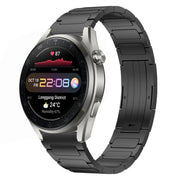 For Huawei Watch 3 Pro New 22mm I-Shaped Titanium Alloy Watch Band(Black)