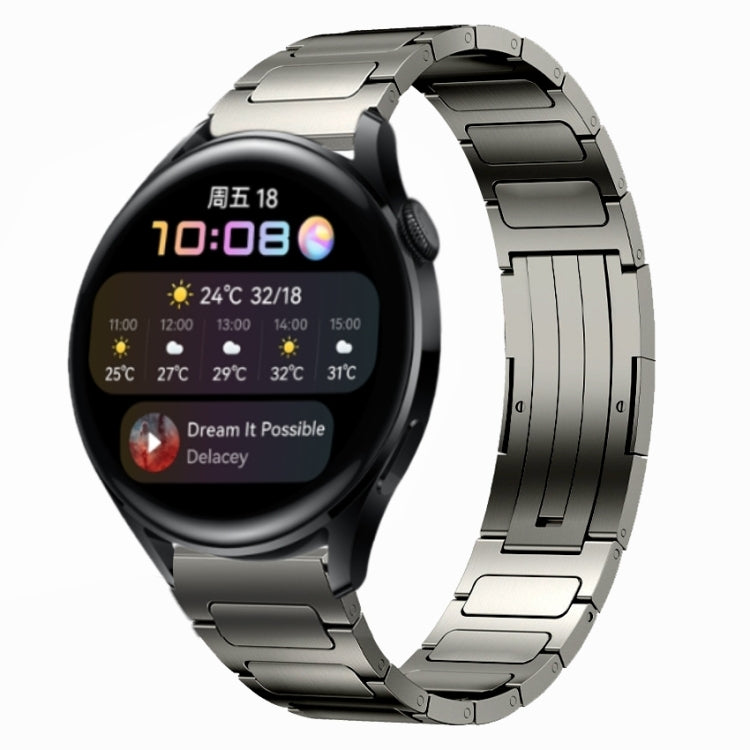 For Huawei Watch 3 22mm I-Shaped Titanium Alloy Watch Band(Grey)