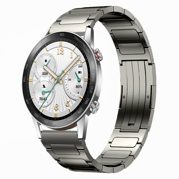 For Honor Watch GS 3i 22mm I-Shaped Titanium Alloy Watch Band(Grey)