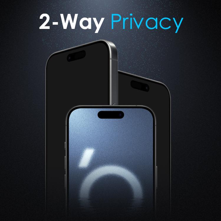 For iPhone 16 Pro NORTHJO A++ 0.3mm 28 Degree Privacy Screen Tempered Glass Film