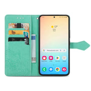 For Samsung Galaxy S25+ 5G Mandala Flower Embossed Leather Phone Case(Green)