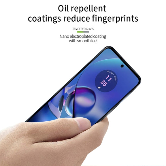 For Motorola Moto G64 PINWUYO 9H 2.5D Full Screen Tempered Glass Film(Black)