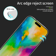 For iPhone 16 PINWUYO 9H 3D Curved Full Screen Explosion-proof Tempered Glass Film(Black)
