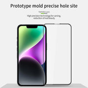 For iPhone 16e PINWUYO 9H 3D Curved Full Screen Explosion-proof Tempered Glass Film(Black)