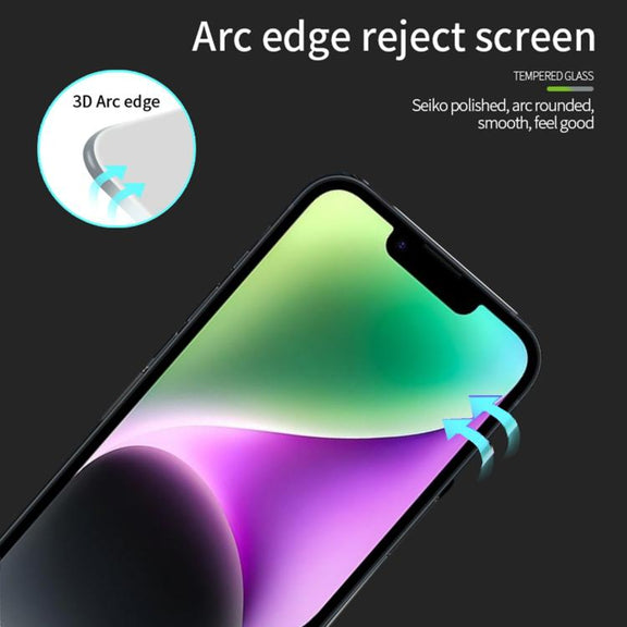 For iPhone 16e PINWUYO 9H 3D Curved Full Screen Explosion-proof Tempered Glass Film(Black)
