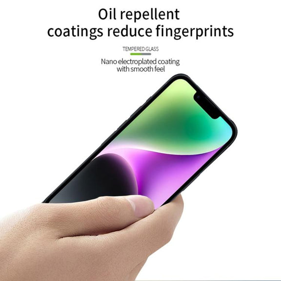 For iPhone 16e PINWUYO 9H 3D Curved Full Screen Explosion-proof Tempered Glass Film(Black)