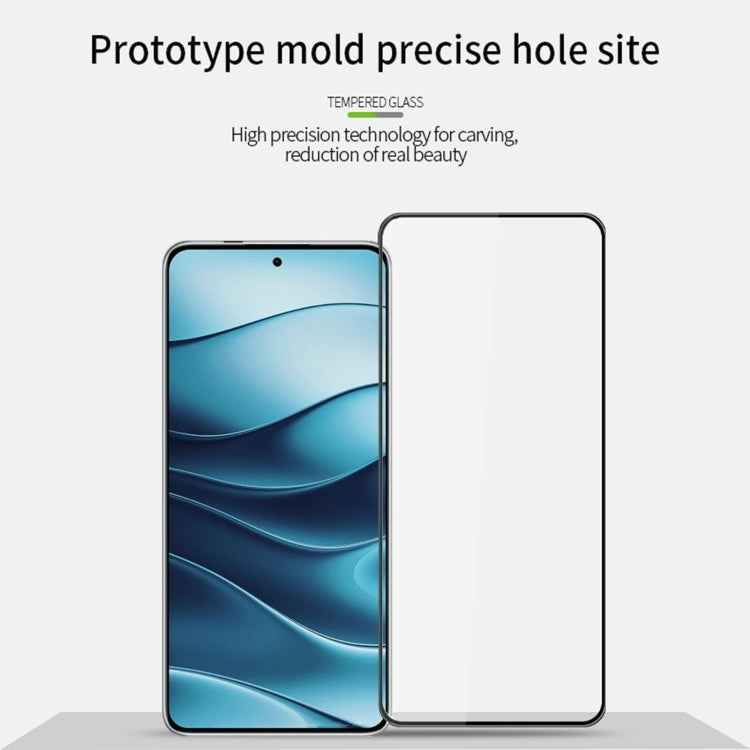 For Xiaomi Redmi Note 14 PINWUYO 9H 3D  Full Screen Explosion-proof Tempered Glass Film(Black)