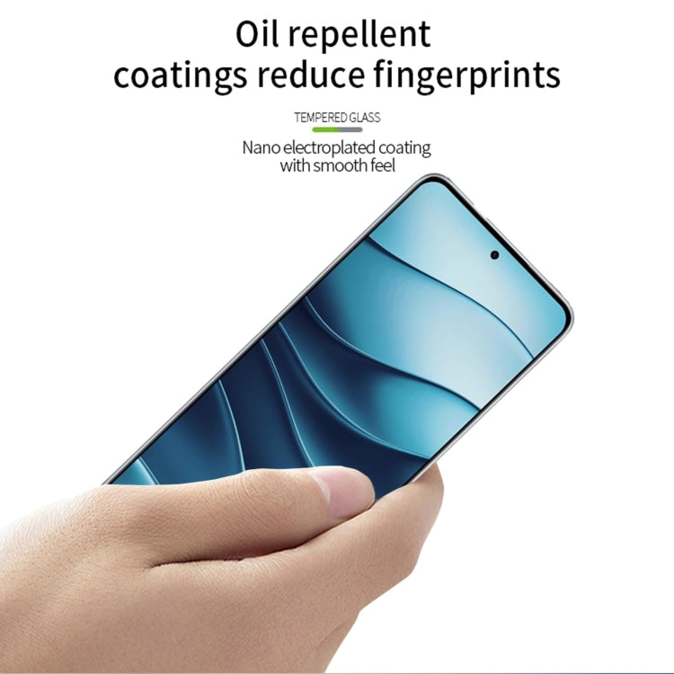 For Xiaomi Redmi Note 14 PINWUYO 9H 3D  Full Screen Explosion-proof Tempered Glass Film(Black)