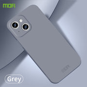 For iPhone 15 MOFI Qin Series Skin Feel All-inclusive Silicone Phone Case(Gray)