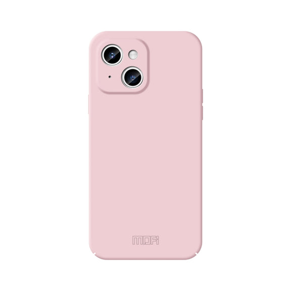 For iPhone 15 MOFI Qin Series Skin Feel All-inclusive PC Phone Case(Pink)