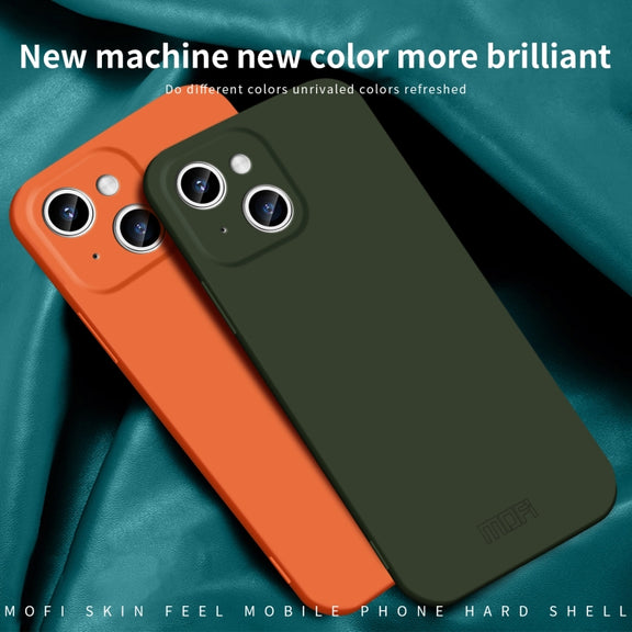 For iPhone 14 Plus MOFI Qin Series Skin Feel All-inclusive PC Phone Case(Blue)