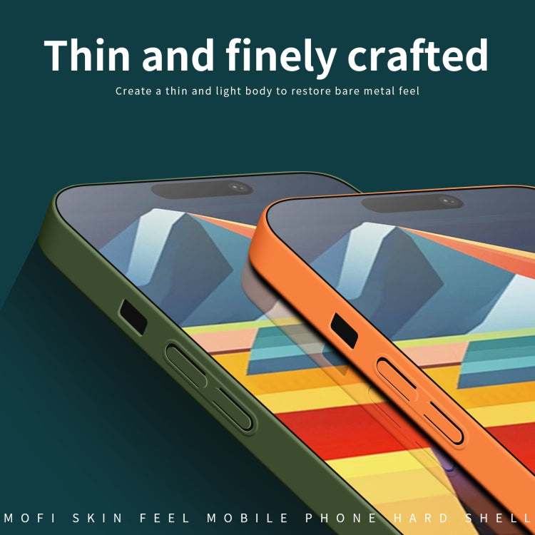 For iPhone 14 Plus MOFI Qin Series Skin Feel All-inclusive PC Phone Case(Blue)