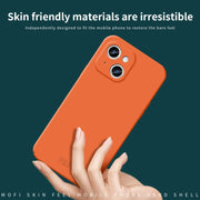 For iPhone 14 Plus MOFI Qin Series Skin Feel All-inclusive PC Phone Case(Blue)