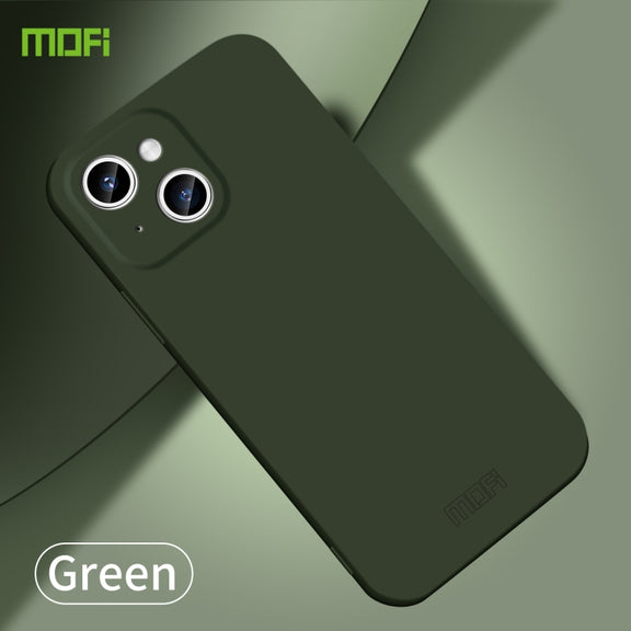 For iPhone 14 MOFI Qin Series Skin Feel All-inclusive PC Phone Case(Green)