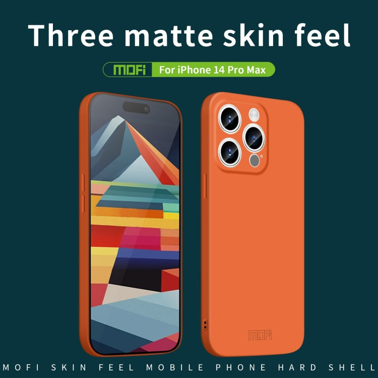 For iPhone 14 Pro Max MOFI Qin Series Skin Feel All-inclusive PC Phone Case(Black)