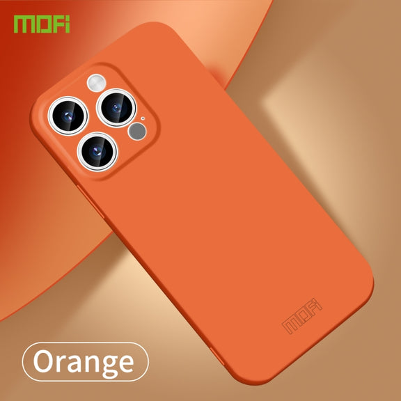 For iPhone 14 Pro Max MOFI Qin Series Skin Feel All-inclusive PC Phone Case(Orange)