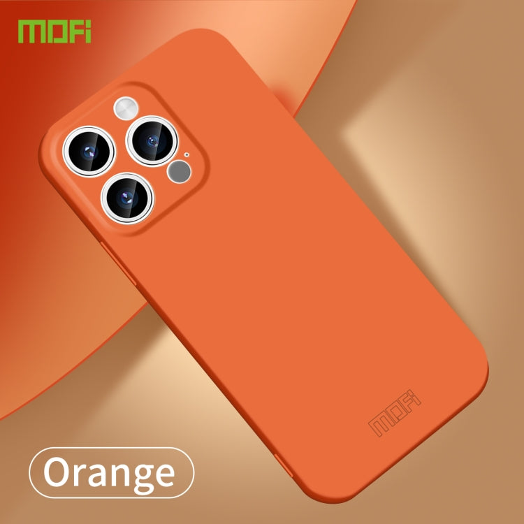 For iPhone 14 Pro Max MOFI Qin Series Skin Feel All-inclusive PC Phone Case(Orange)