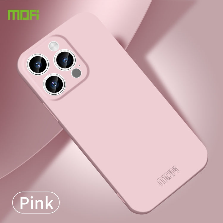 For iPhone 14 Pro MOFI Qin Series Skin Feel All-inclusive PC Phone Case(Pink)