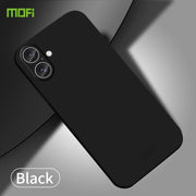For iPhone 16 MOFI Qin Series Skin Feel All-inclusive PC Phone Case(Black)