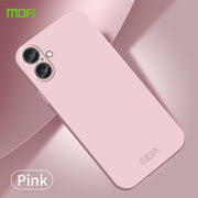 For iPhone 16 MOFI Qin Series Skin Feel All-inclusive PC Phone Case(Pink)