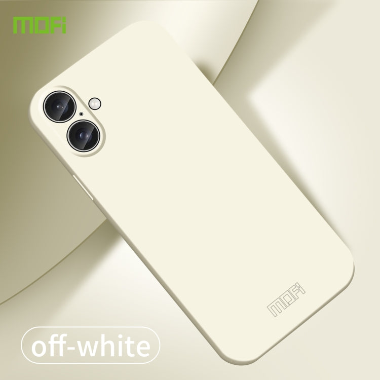 For iPhone 16 MOFI Qin Series Skin Feel All-inclusive PC Phone Case(Beige)