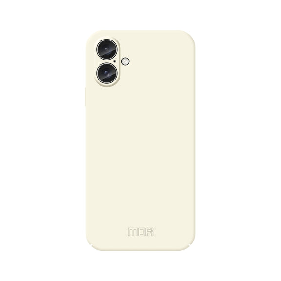 For iPhone 16 MOFI Qin Series Skin Feel All-inclusive PC Phone Case(Beige)