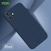For iPhone 16 Plus MOFI Qin Series Skin Feel All-inclusive PC Phone Case(Blue)