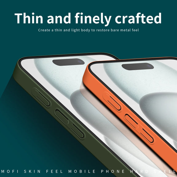 For iPhone 16 Plus MOFI Qin Series Skin Feel All-inclusive PC Phone Case(Blue)