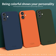 For iPhone 16 Plus MOFI Qin Series Skin Feel All-inclusive PC Phone Case(Blue)
