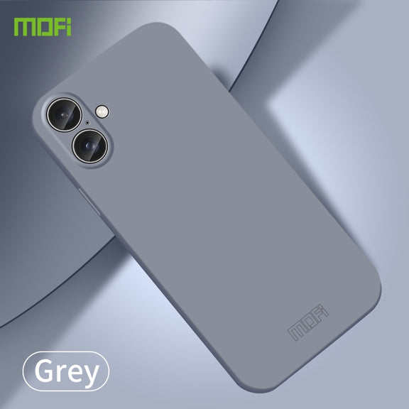 For iPhone 16 Plus MOFI Qin Series Skin Feel All-inclusive PC Phone Case(Gray)